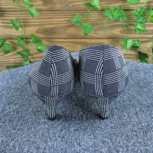 AEROSOLES Black and White Plaid Heels - Picture 4 of 7